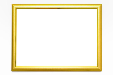 Golden vintage frame, Golden frame Louis isolated on white background