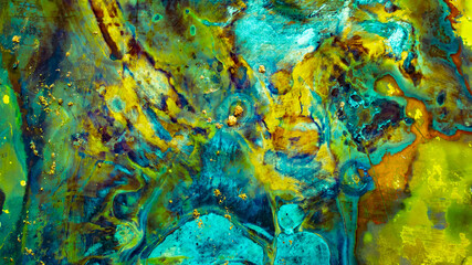 colorful abstraction of streaks and smudges