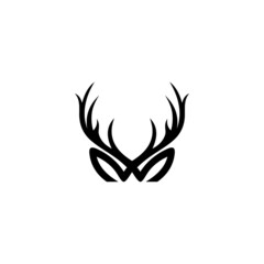 Deer antlers logo design