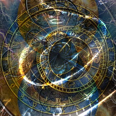 Astronomic Clock. 3D Rendering