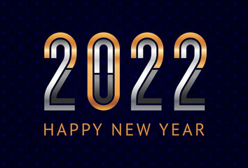 Happy New Year 2022 card