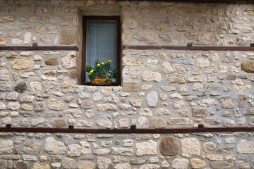 old stone wall of the ancient city