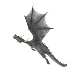 dragon cartoon in a white background