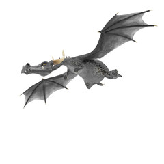 Fototapeta premium dragon cartoon in a white background