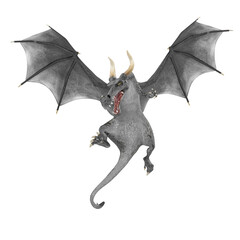 Fototapeta premium dragon cartoon in a white background