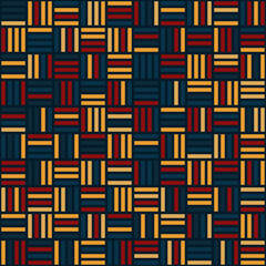 Abstract geometric pattern of squares. Seamless mosaic and tile. Vector illustration