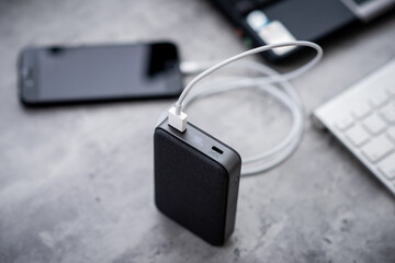 Fototapeta premium Charging the smartphone