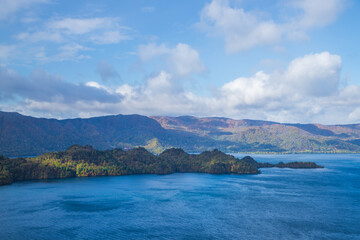 Fototapeta na wymiar 青森県　十和田湖の風景