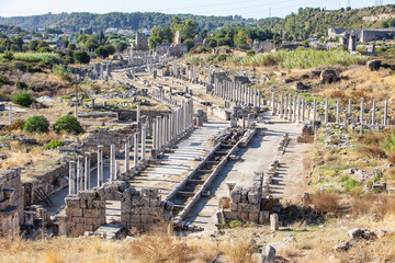 Obraz premium Perge Ancient City in Antalya Province