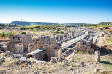Obraz premium Perge Ancient City in Antalya Province
