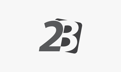 2B logo isolated on white background.