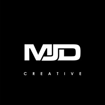 MJD Letter Initial Logo Design Template Vector Illustration