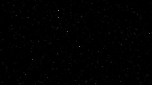 Stars to empty space. voyage into empty dark space