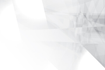 Abstract white and gray color, modern design background with geometric shape. Vector illustration.