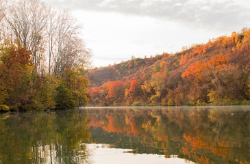 Beautiful landscapes by the reservoir