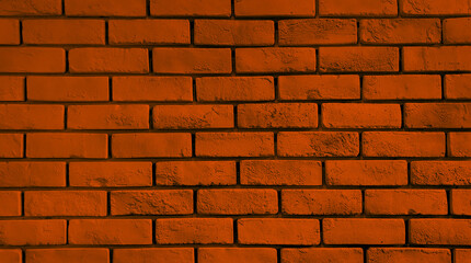 rustic red brick wall texture for an abstract vintage background. close up brick facade for loft architectural concept.