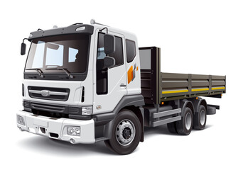 Commercial Truck, detailed illustration.
