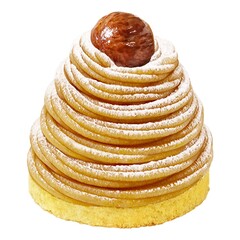 モンブラン 和栗 ケーキ イラスト リアル 