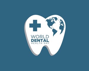 world dental health day logo designs simple for celebrating dental care