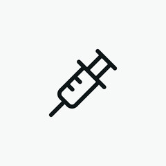vaccination dose inject icon sign vector