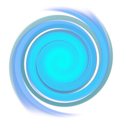 blue spiral on a white background, illustration
