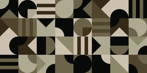 Gordijnen naadloos patroon met abstracte geometrische vormen © selim