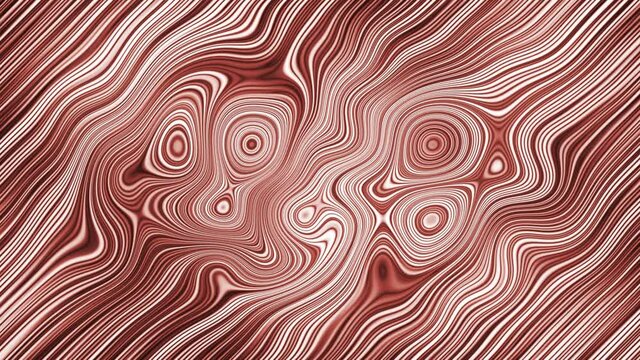Abstract wood texture knots and annual rings pattern seamless looping animation background.