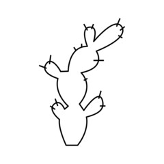 Cactus outline style