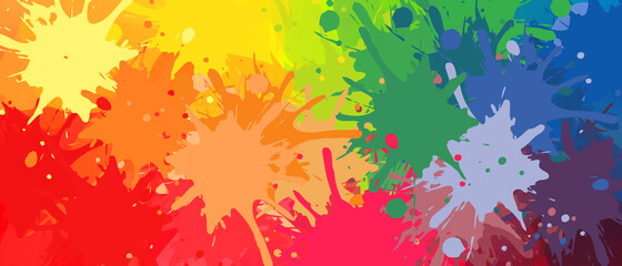 Colorful abstract paint splash background illustration