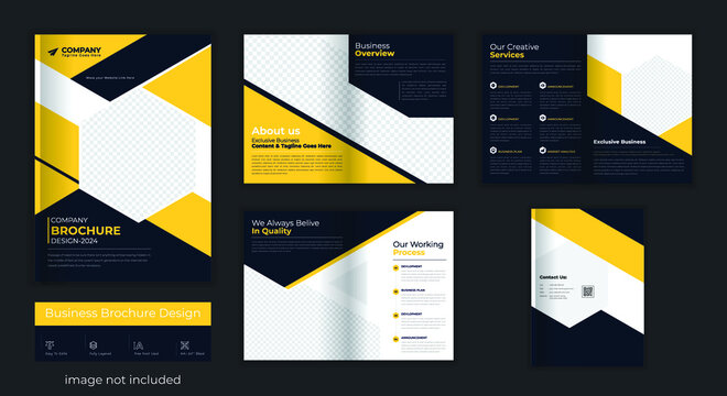 Corporate Business Brochure Design Template, 8 Page brochure, company profile