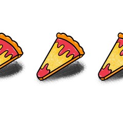 Pattern pizza retro 