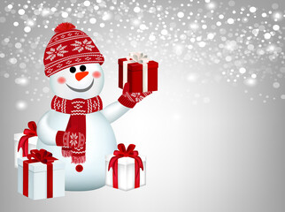 Christmas holiday card. vector illustration