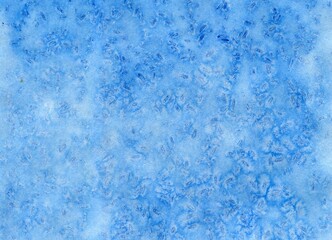 Fototapeta na wymiar Abstract watercolor textured delicate light blue background with speckles, banner, frost effect