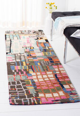 Modern geometry living area rug texture design