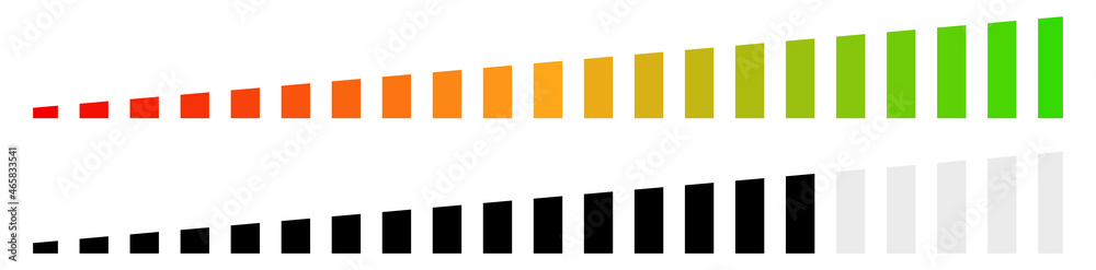 Poster meter, metre, gauge element for measurement, progress indicator, calibration concepts
