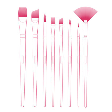 Paintbrushes for artists