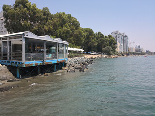 The beautiful Limassol Enaerios Beach Limassol in Cyprus
