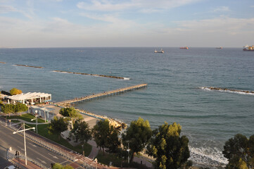 The beautiful Limassol Enaerios Beach Limassol in Cyprus
