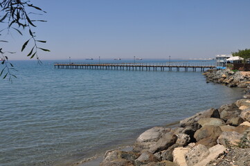 The beautiful Limassol Enaerios Beach Limassol in Cyprus
