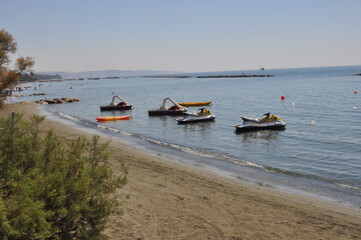 The beautiful Limassol Enaerios Beach Limassol in Cyprus
