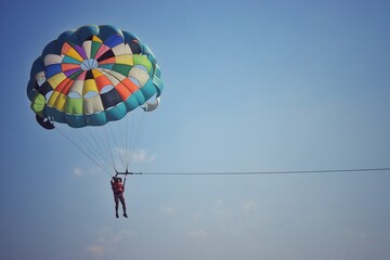 Parasailing in Cox's Bazar, Bangladesh