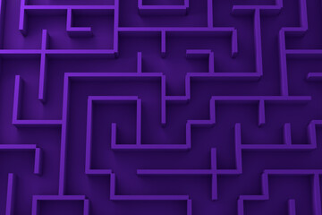 Maze concept 3D render