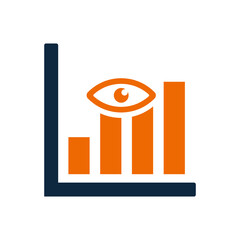 Market, vision, analysis, analytic, growth, zoom icon. Simple vector design.