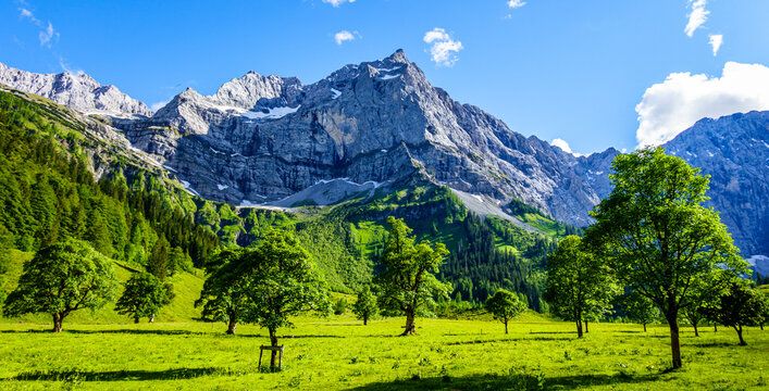 mountain at the eng alm in austria