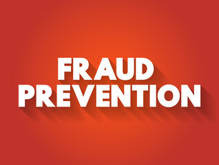 Fraud prevention text quote, concept background