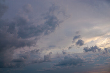 Naklejka na ściany i meble cumulus storm clouds in the sky