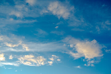 cumulus storm clouds in the sky above the ground in cloudy weather