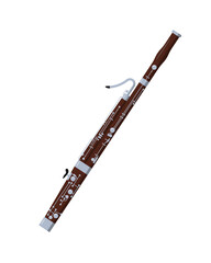 Bassoon orchestral Woodwind classical musical instrument.