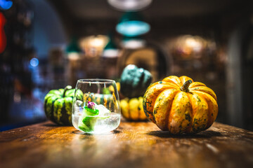gin and tonic at halloween