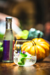 gin and tonic at halloween